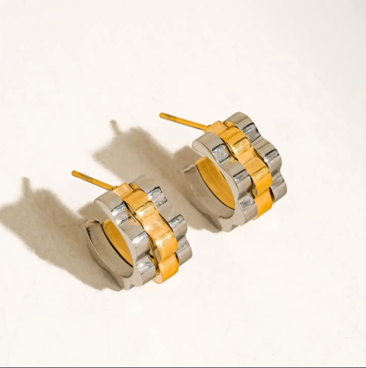 Paige Mixed Metal Hoops