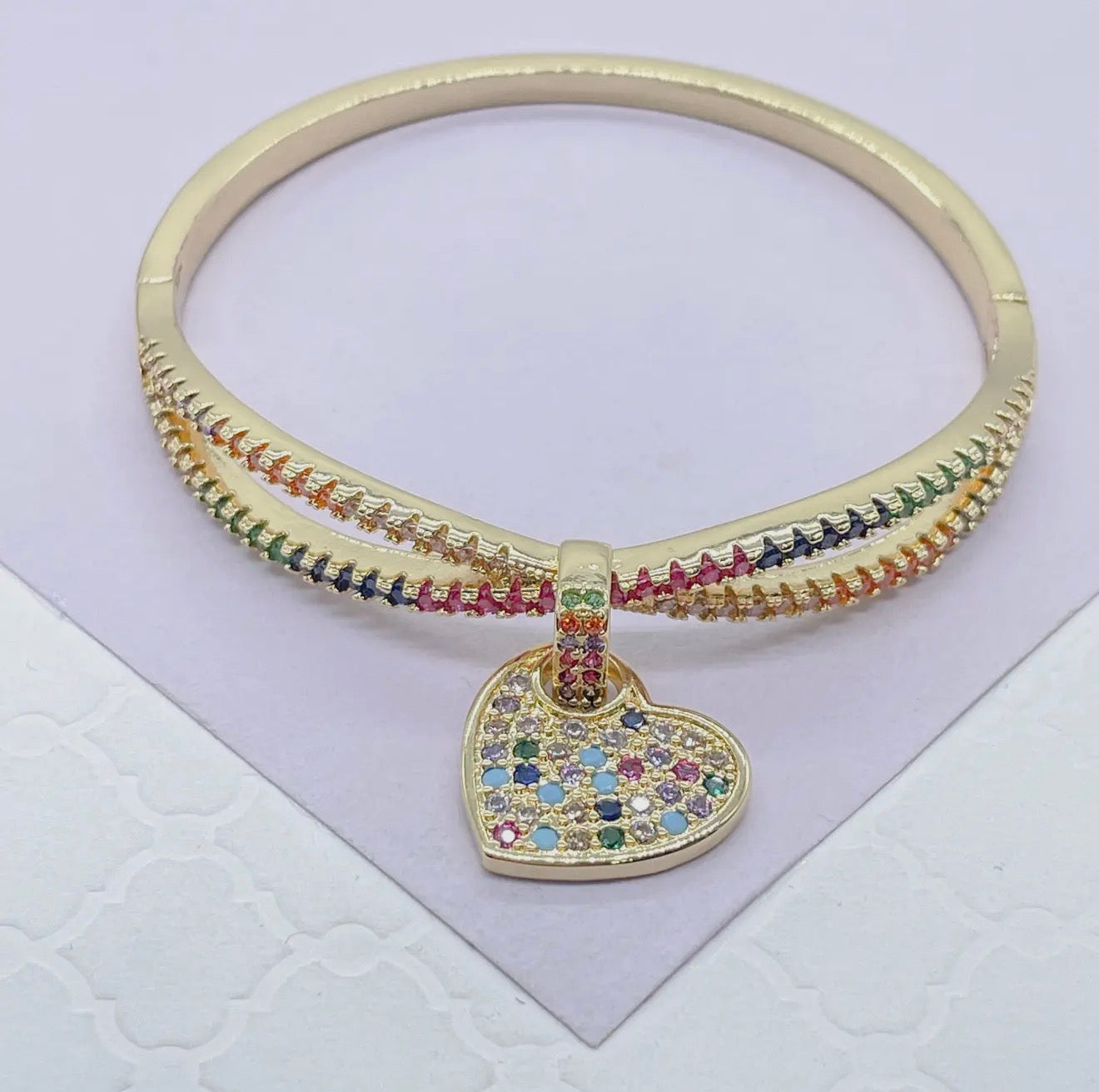 Tilda Heart Charm Bracelet