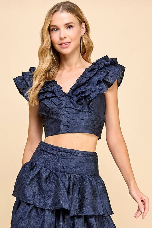 Ruffle Crop Top