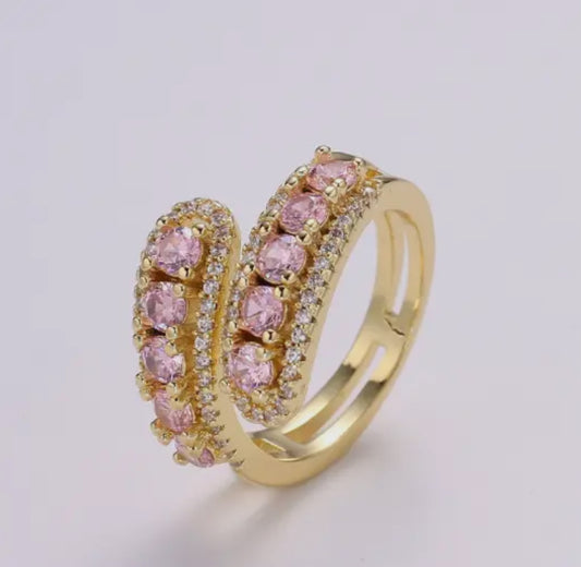 Pink Swirl Ring
