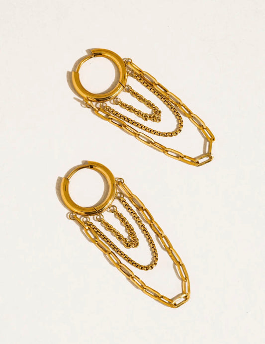 Vianne Chain Drop Earrings