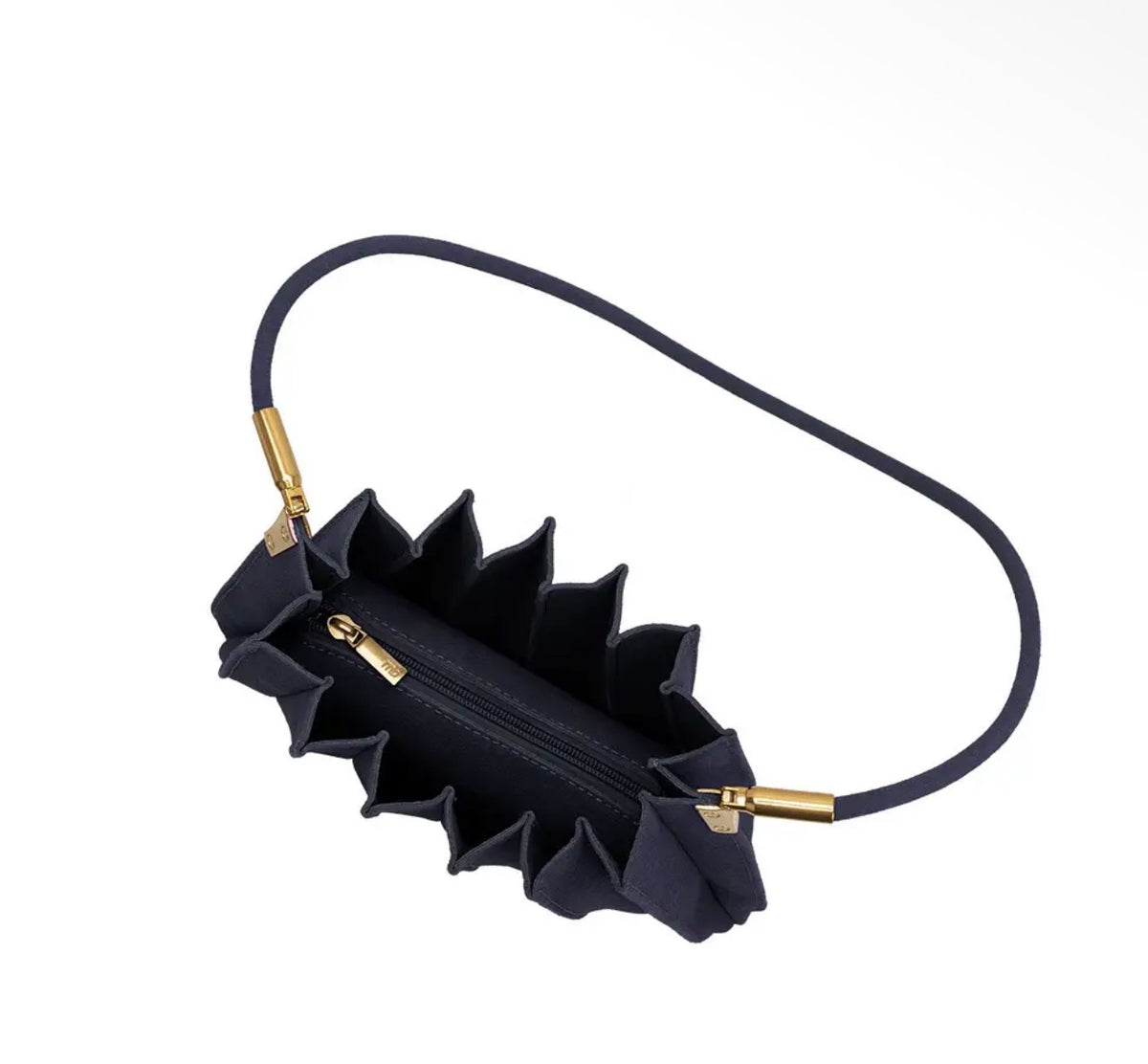 Carrie Pleated Vegan Shoulder Bag