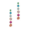 Multicolor Drop Earrings gold