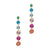 Multicolor Drop Earrings gold