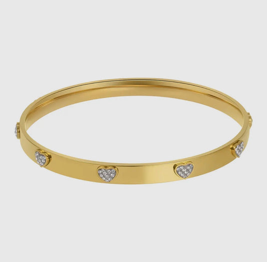 Hailey Heart Bangle