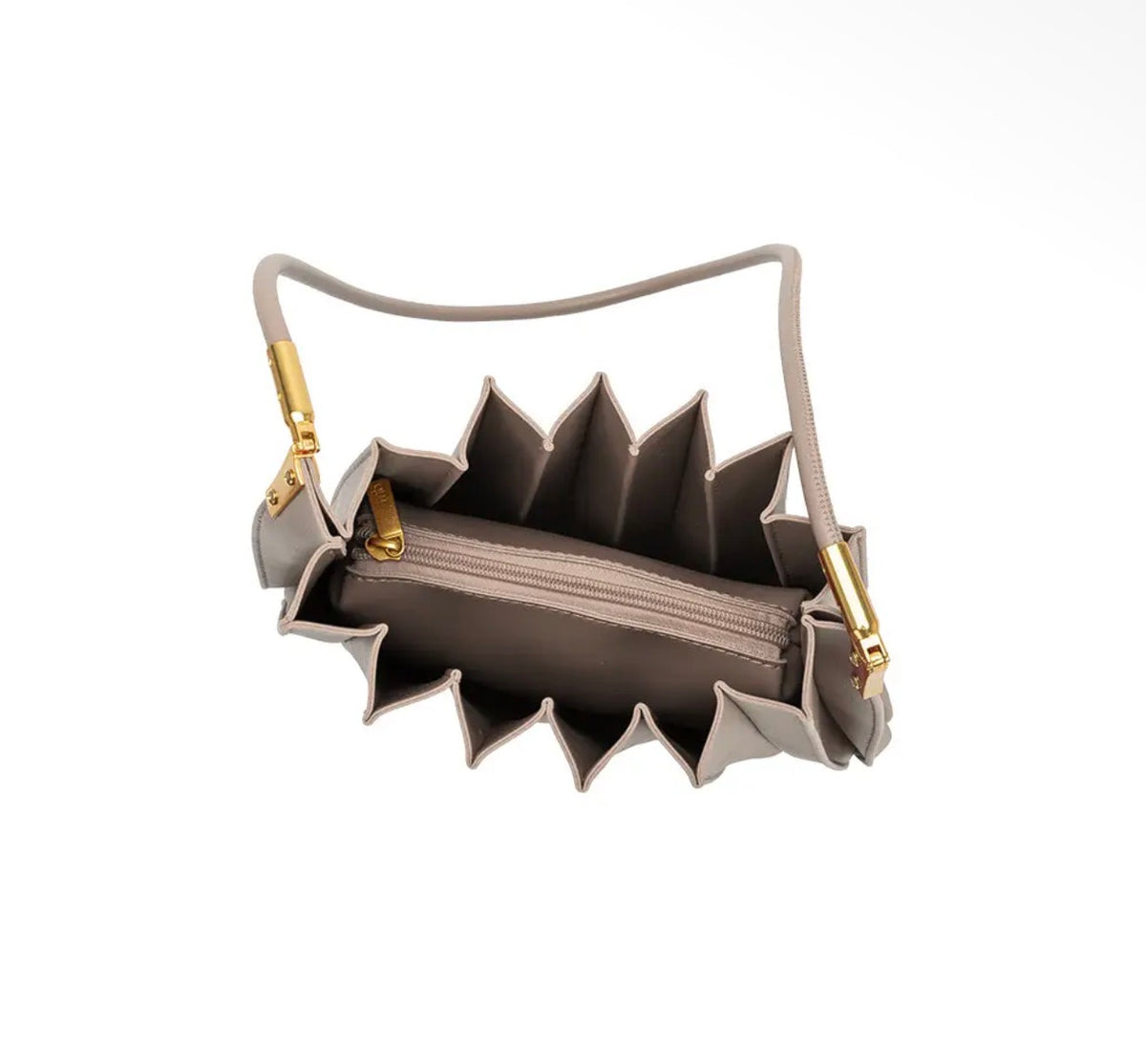 Carrie Pleated Vegan Shoulder Bag
