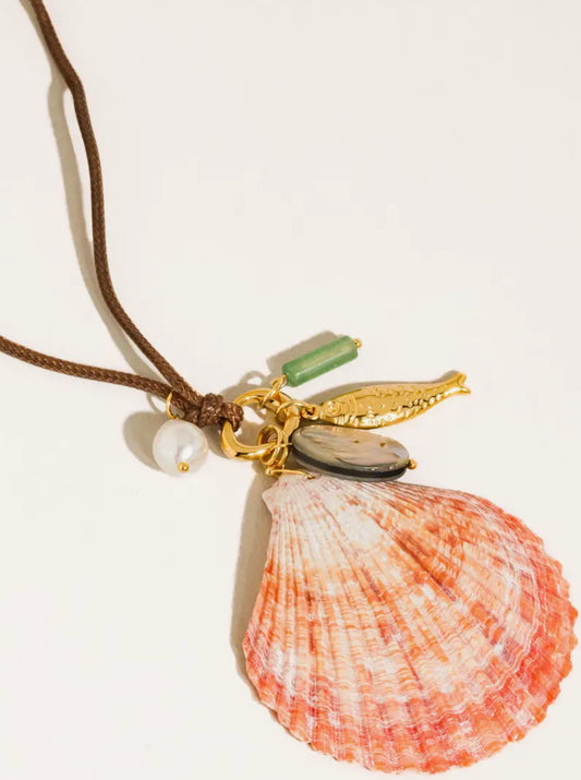 Sassari Coastal Shell Charm Necklace