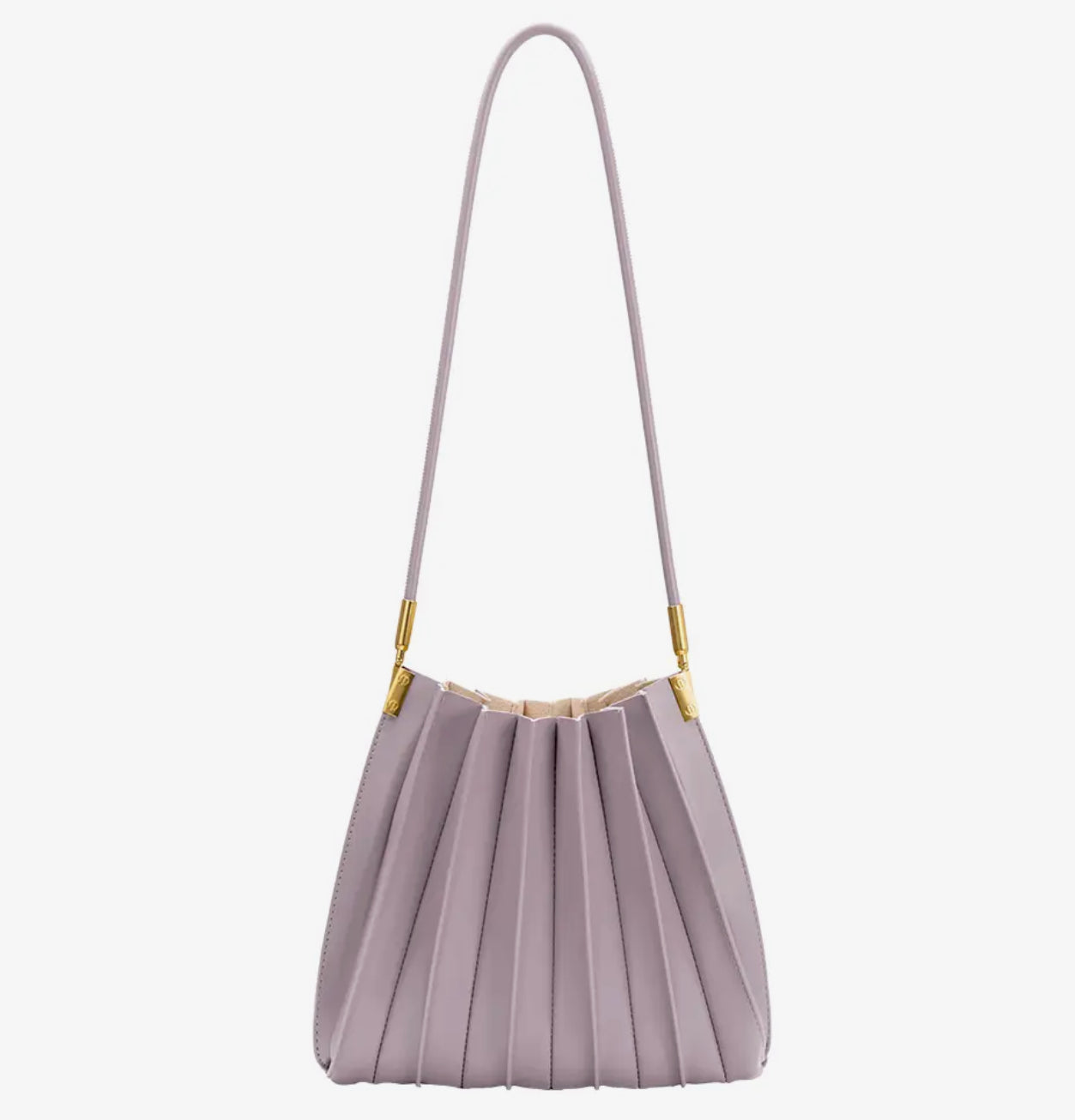 Carrie Pleated Vegan Shoulder Bag