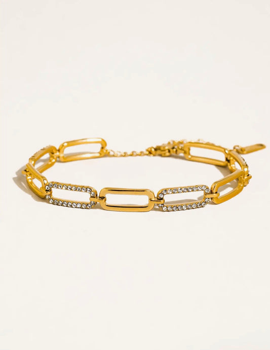 Évasion Rhinestone Chain Bracelet