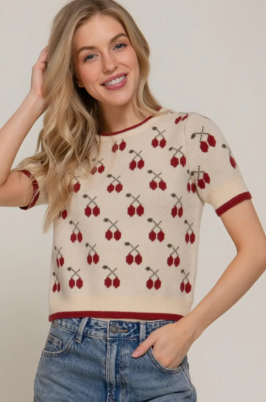 Kammy Cherry Sweater