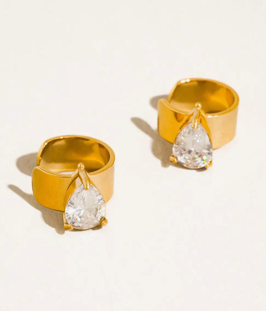 Jessenia Pear Crystal Cuffs