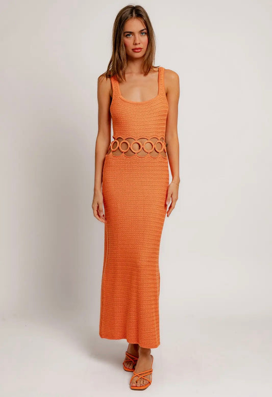 Cleo Crochet Midi Dress