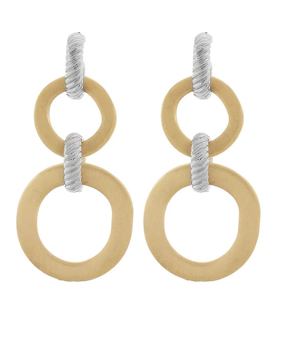 Jax Two-Tone Earrings