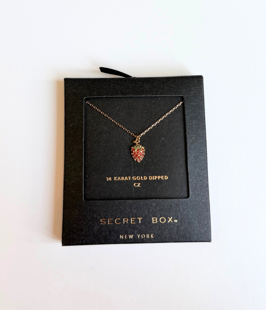Secret Box - Strawberry Necklace