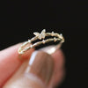 Butterfly Double Layer Ring