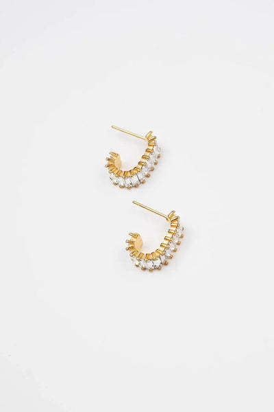 Square Diamond Hoops
