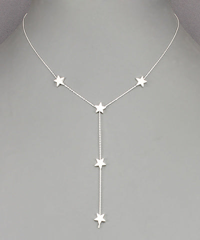 Scratched Stars Necklace