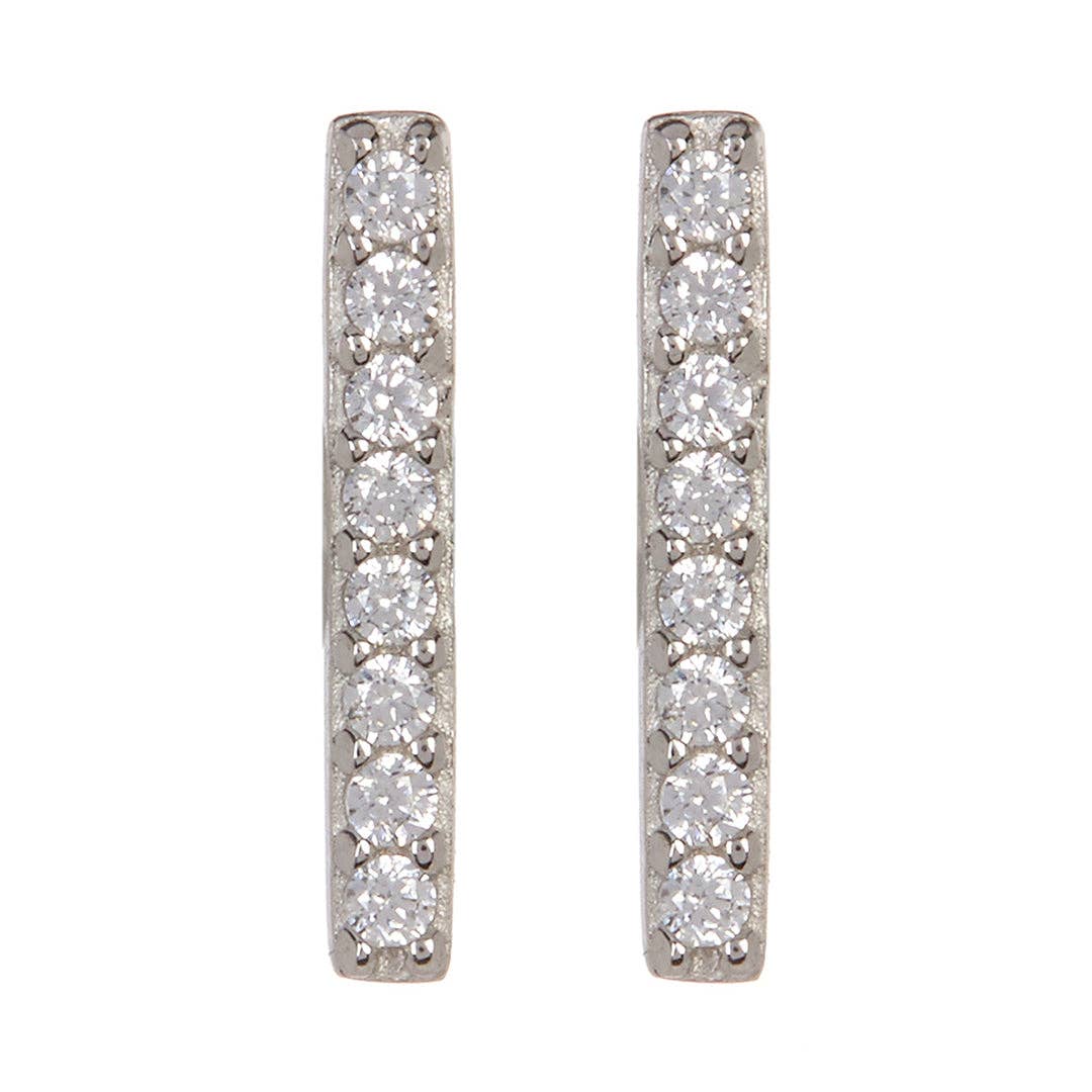 Crystal Bar Studs