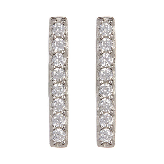 Crystal Bar Studs