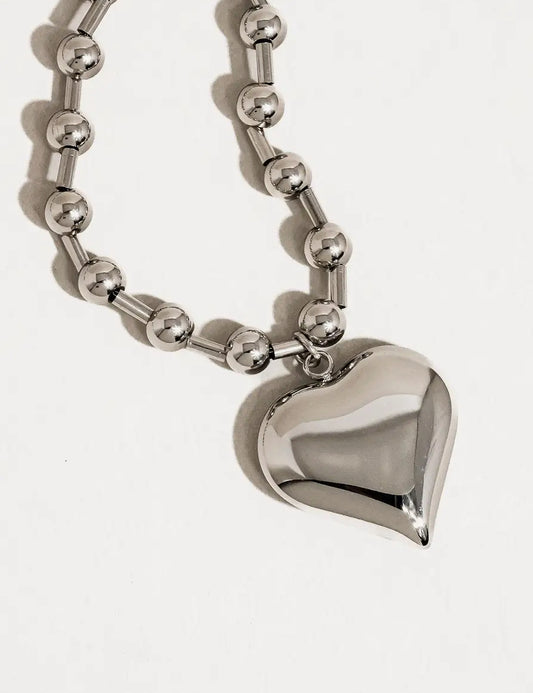 Paris Heart Chain Necklace