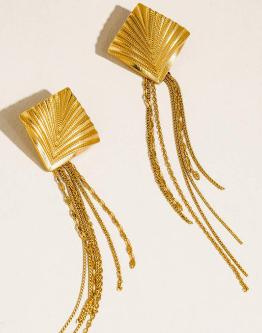 Cancale Geometric Drop Earrings