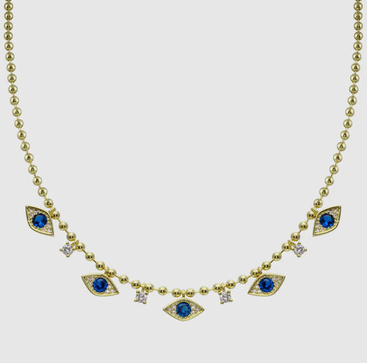 Evil Eye Ball Necklace