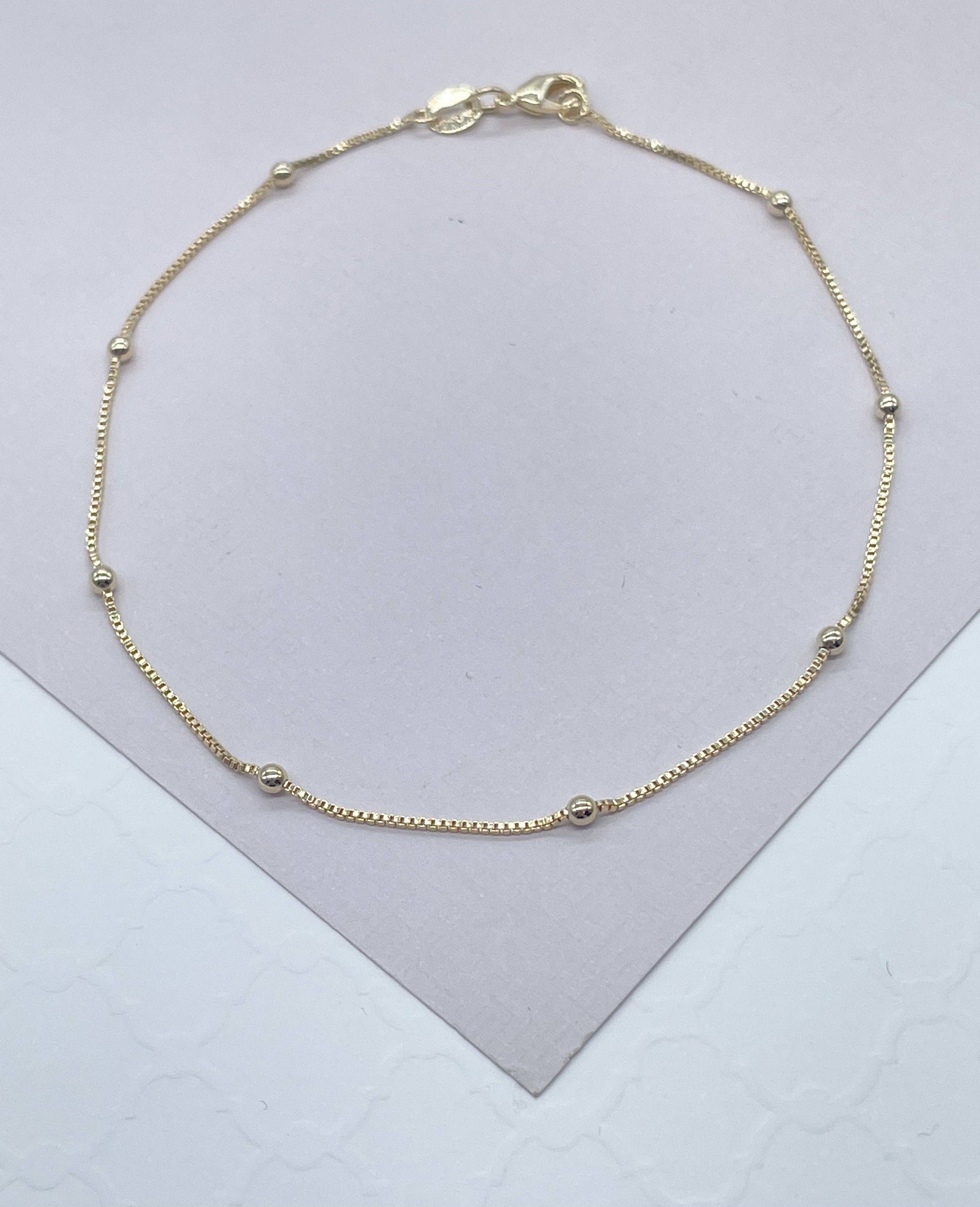 Box Chain Anklet