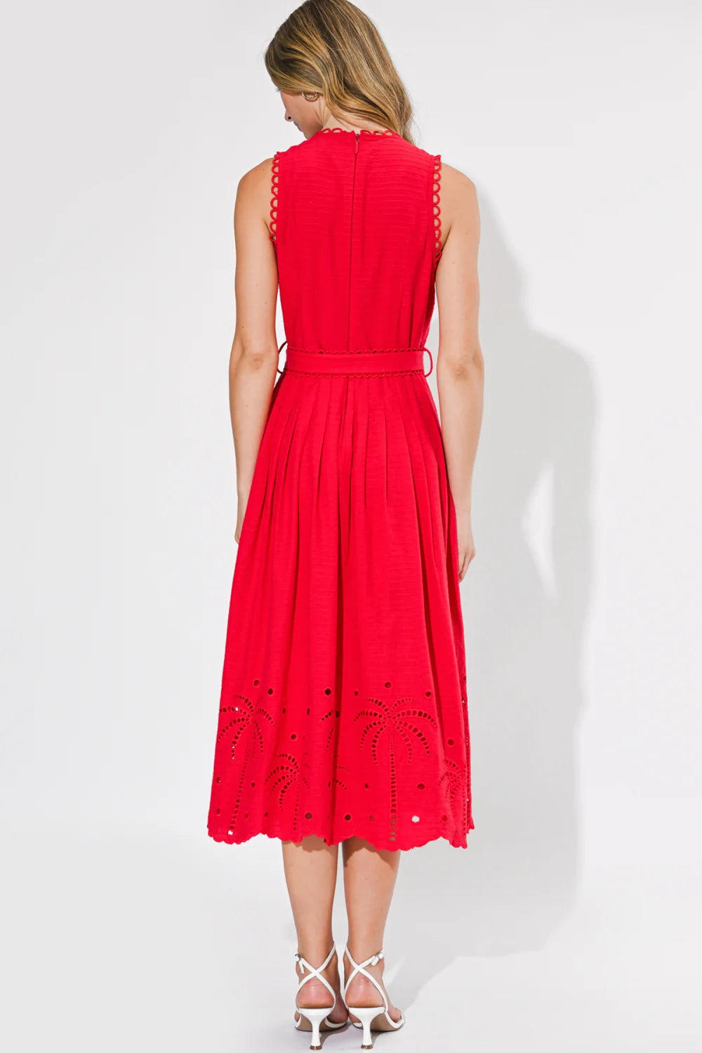 Neve Embroidered Midi Dress
