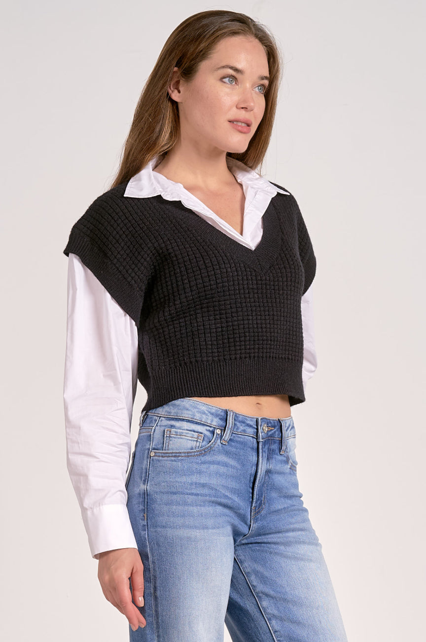 Soho Layered Cropped Knit