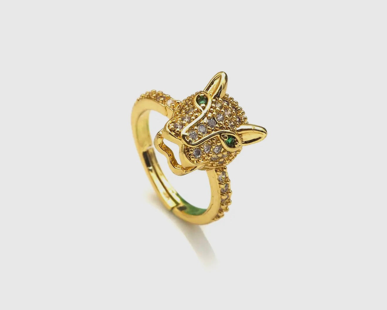 Pavé Panther Ring