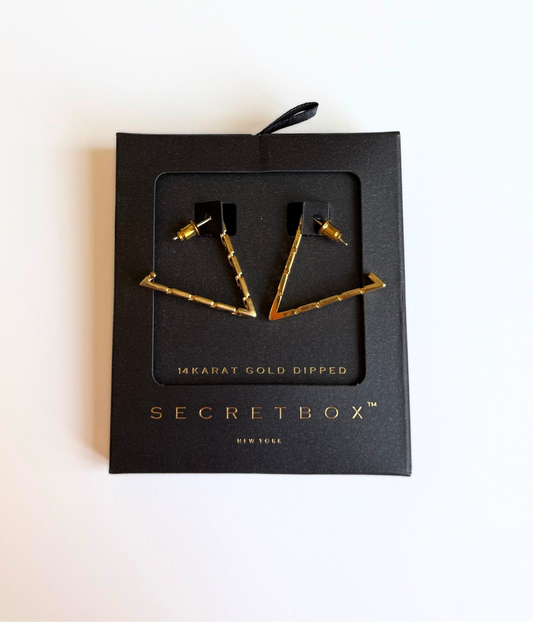 Secret Box - Greek Triangle Earrings