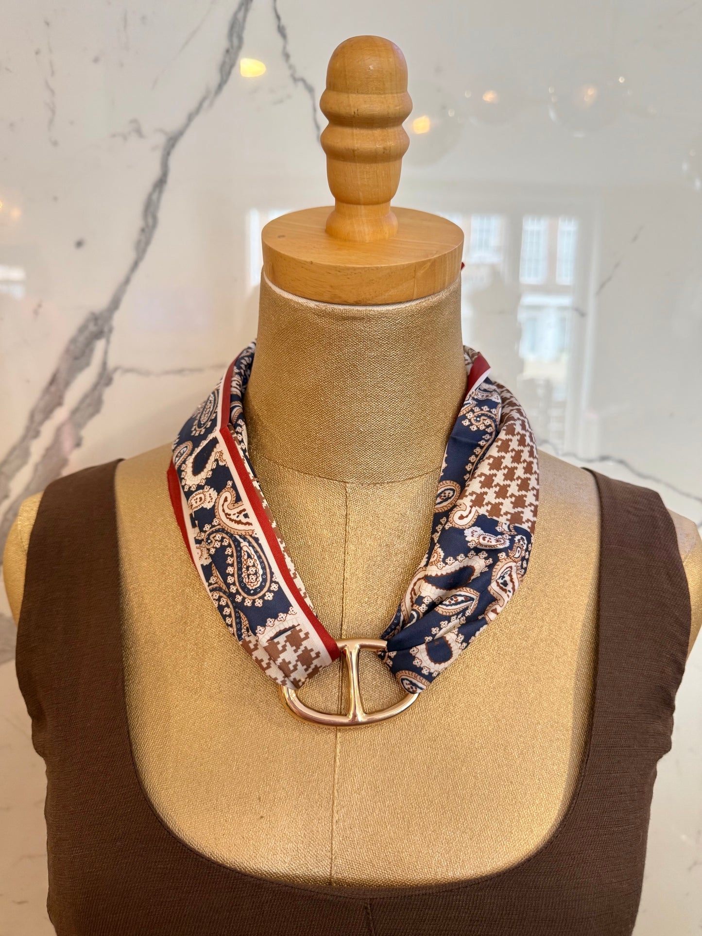 Paisley Mariner Necklace Scarf