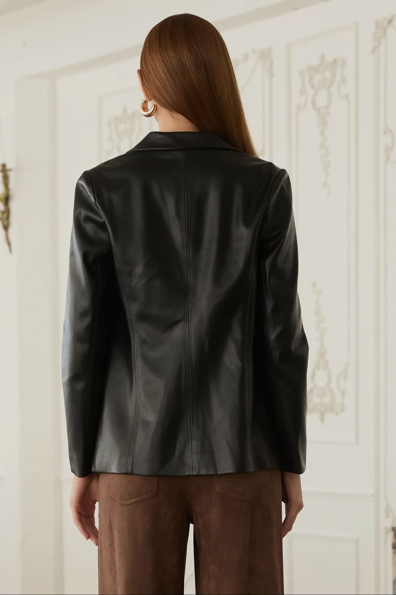 On The Block Leather Blazer