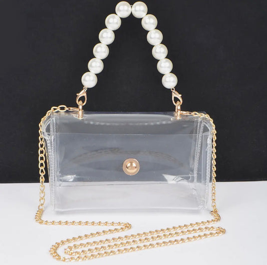 Polly Pearl Clear Purse