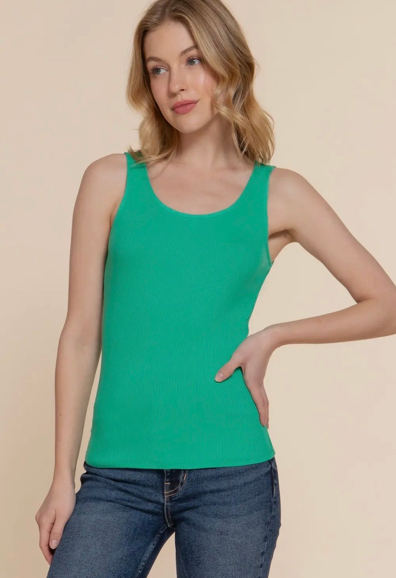 Ella Scoop Neck Knit Tank