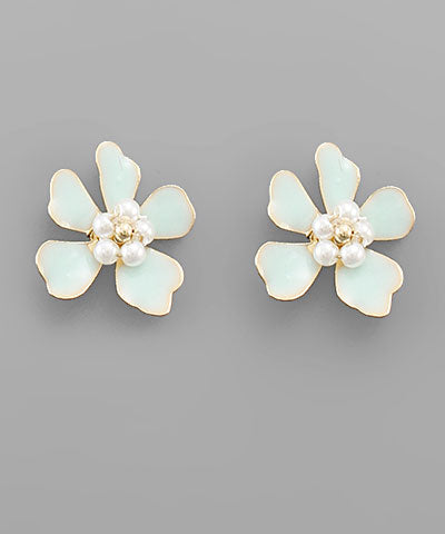 Paisley Flower Studs