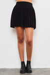 Pleated Knit Skirt