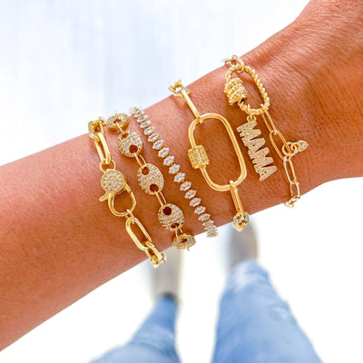 Gold Paperclip Bracelet