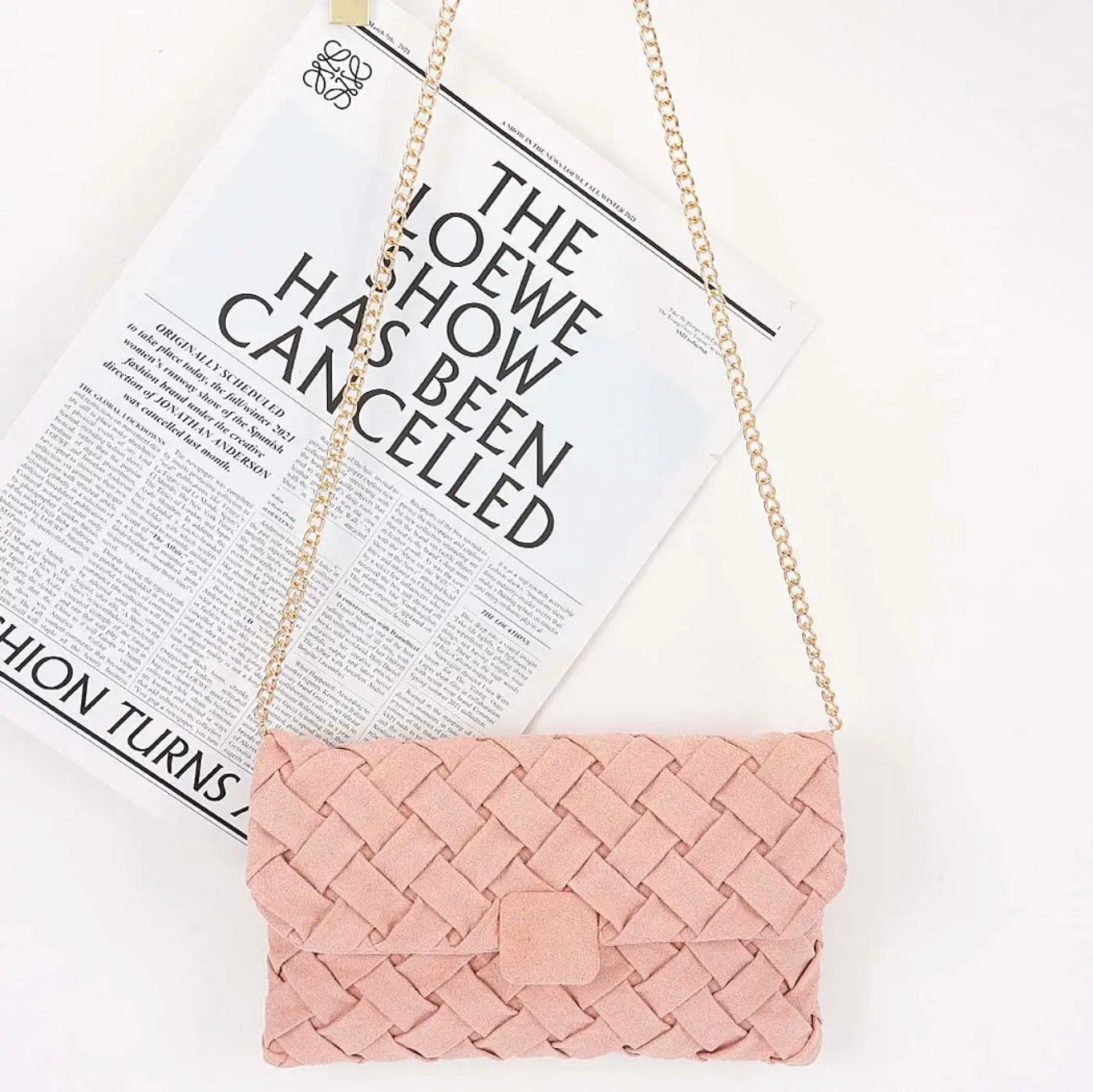 Terrie Suede Clutch