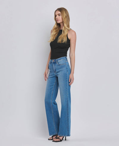 Kari High Rise Wide Leg Jeans