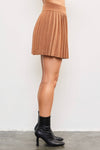 Pleated Knit Skirt