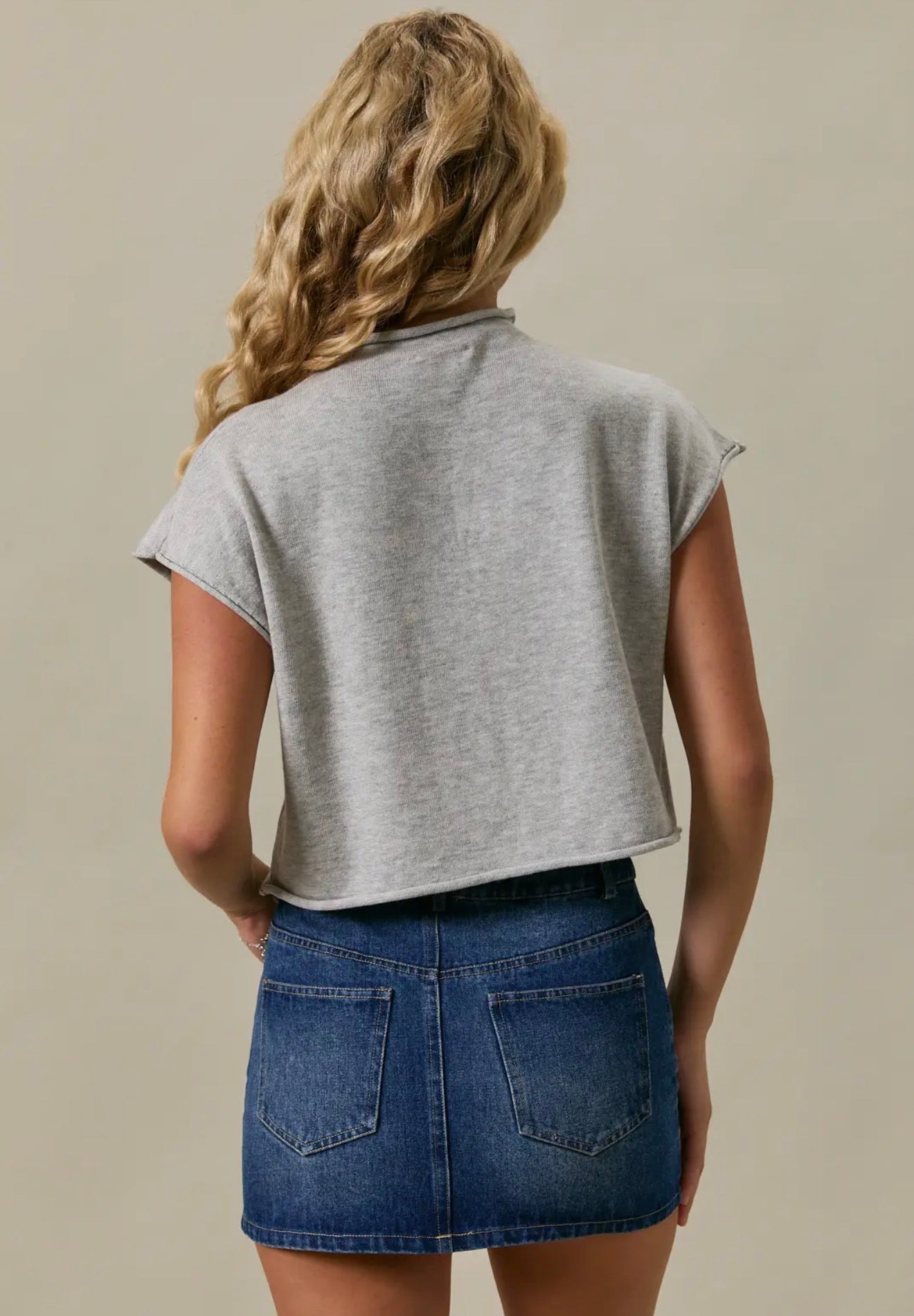 American Girl Mock Neck Sweater