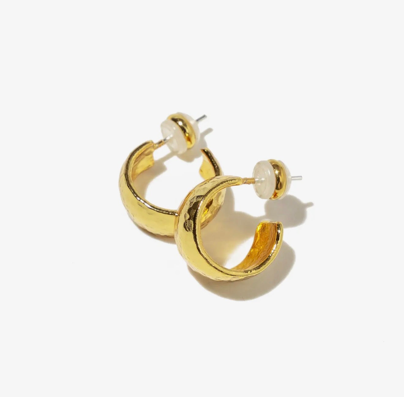 Tommie Mini Hammered Hoops