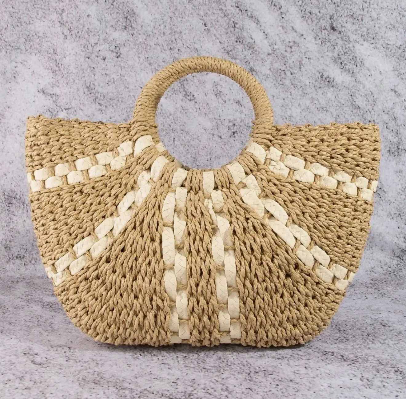 Sienna Straw Tote Bag