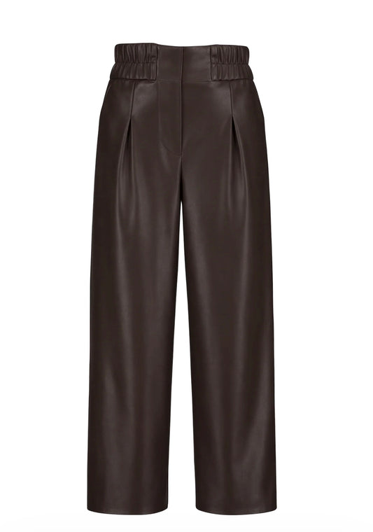 Emma Pull-On Leather Pants