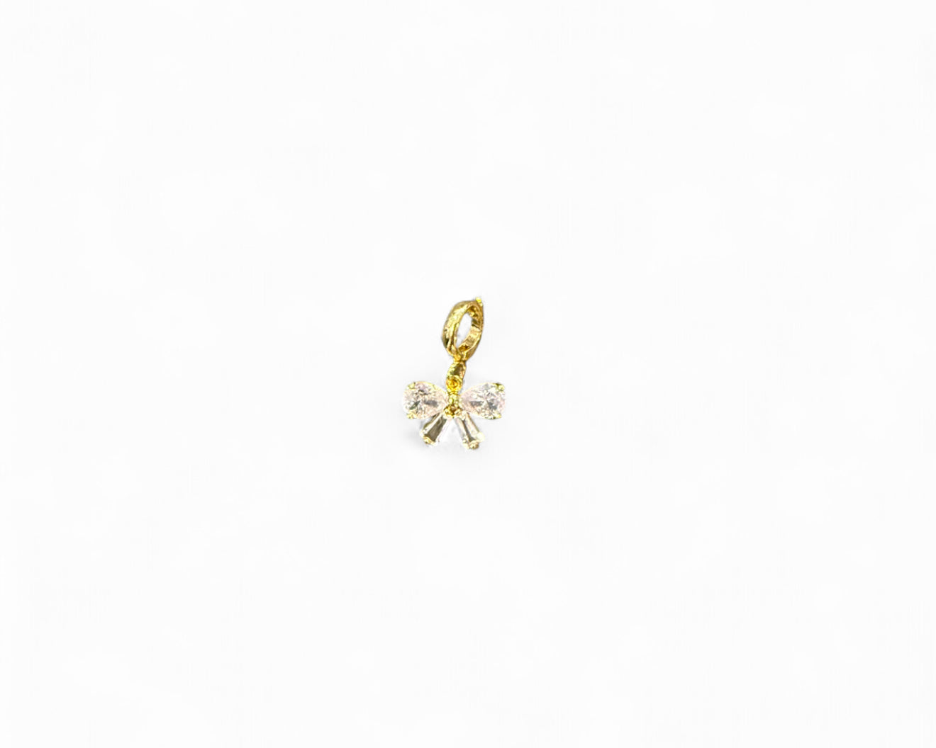Mini Crystal Bow Charm