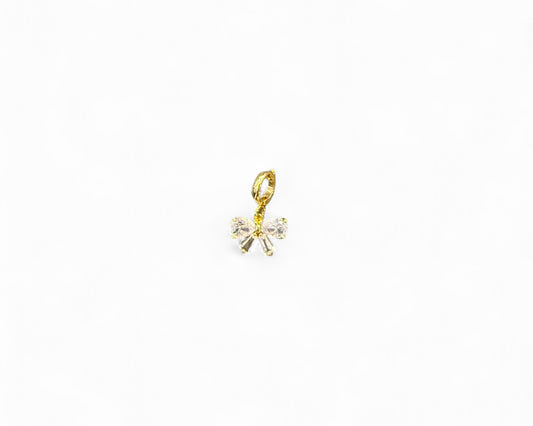Mini Crystal Bow Charm
