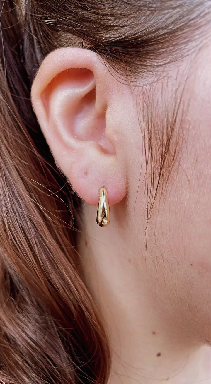 Tear Drop Hoop Earring