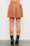 Pleated Knit Skirt