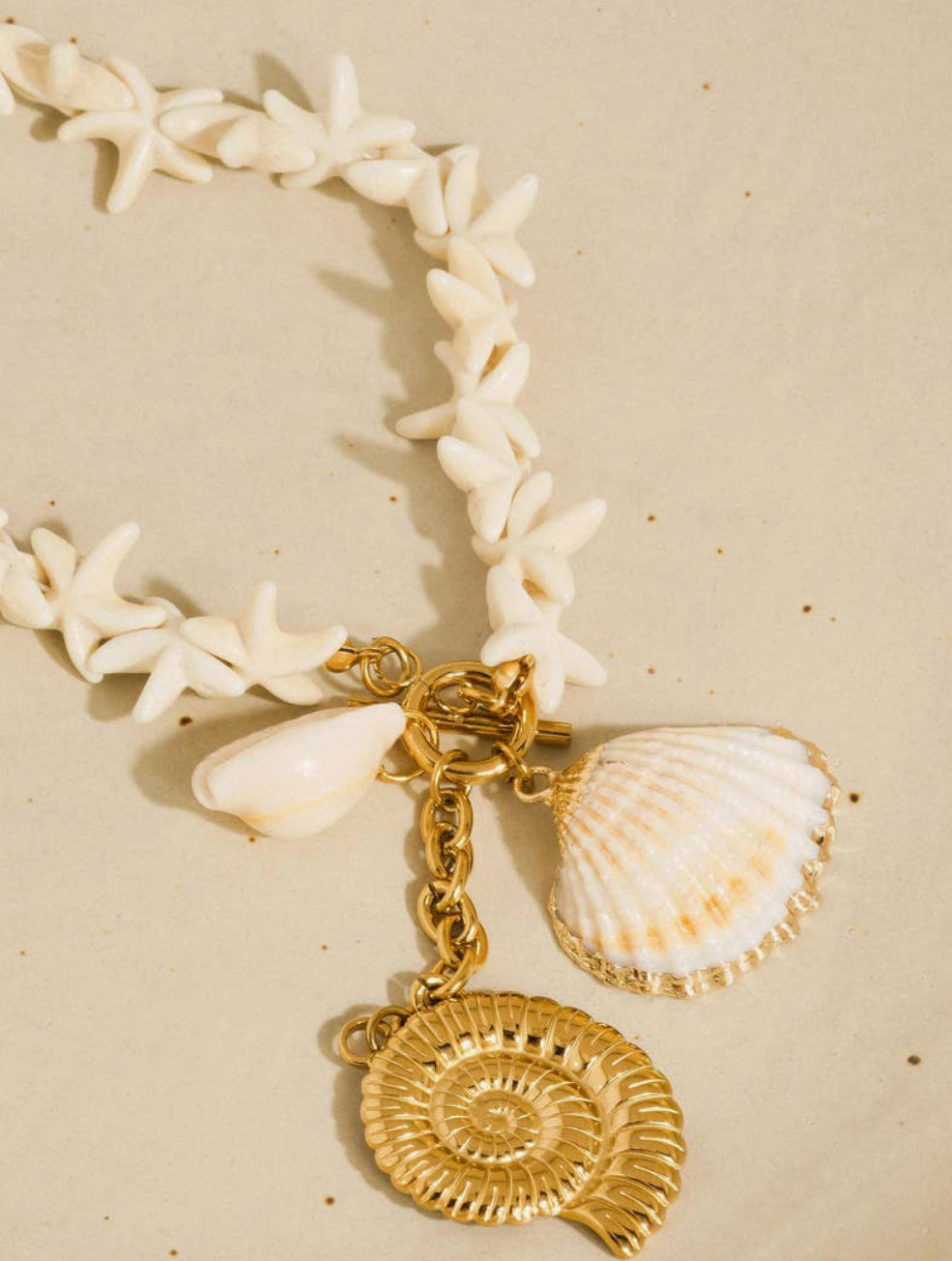 Island Boho Shell Charm Necklace